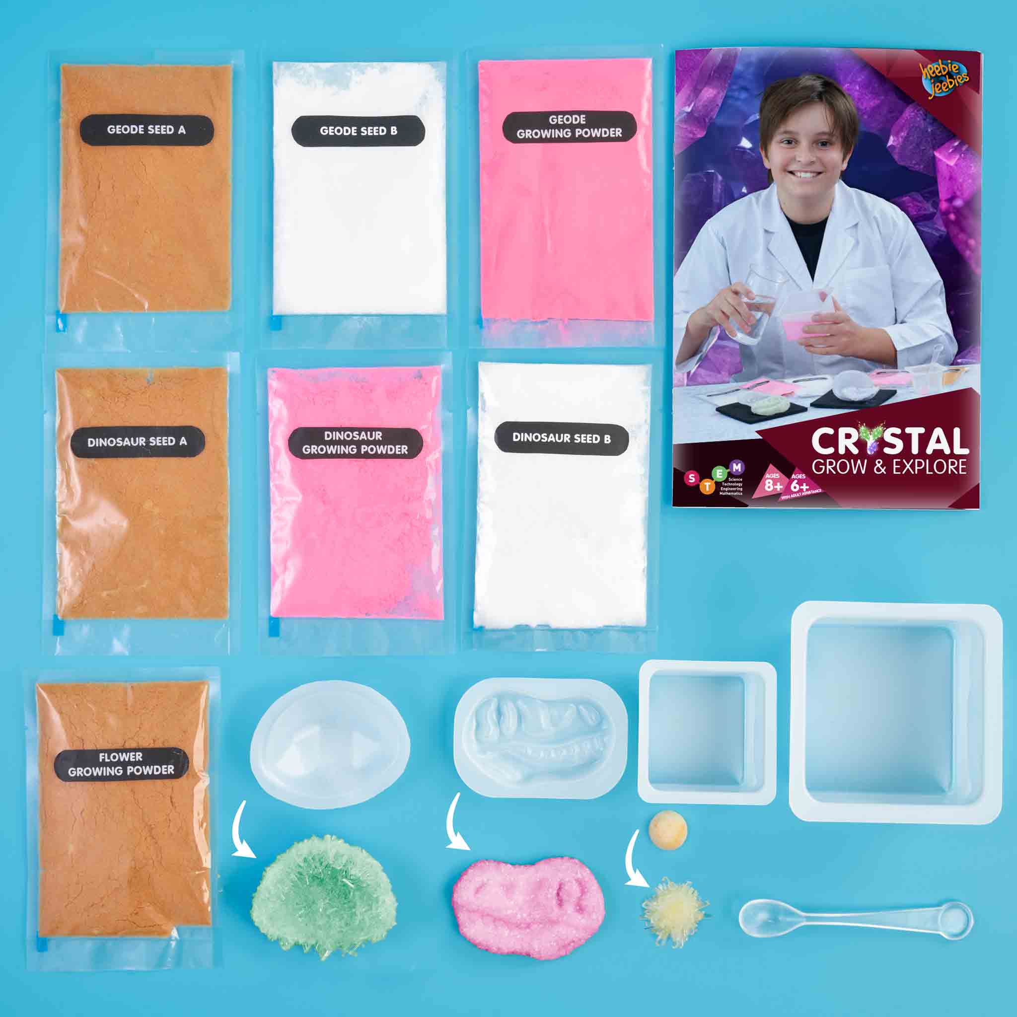 Amazing Crystal Grow and Explore Kit - Ideal for Educational Fun