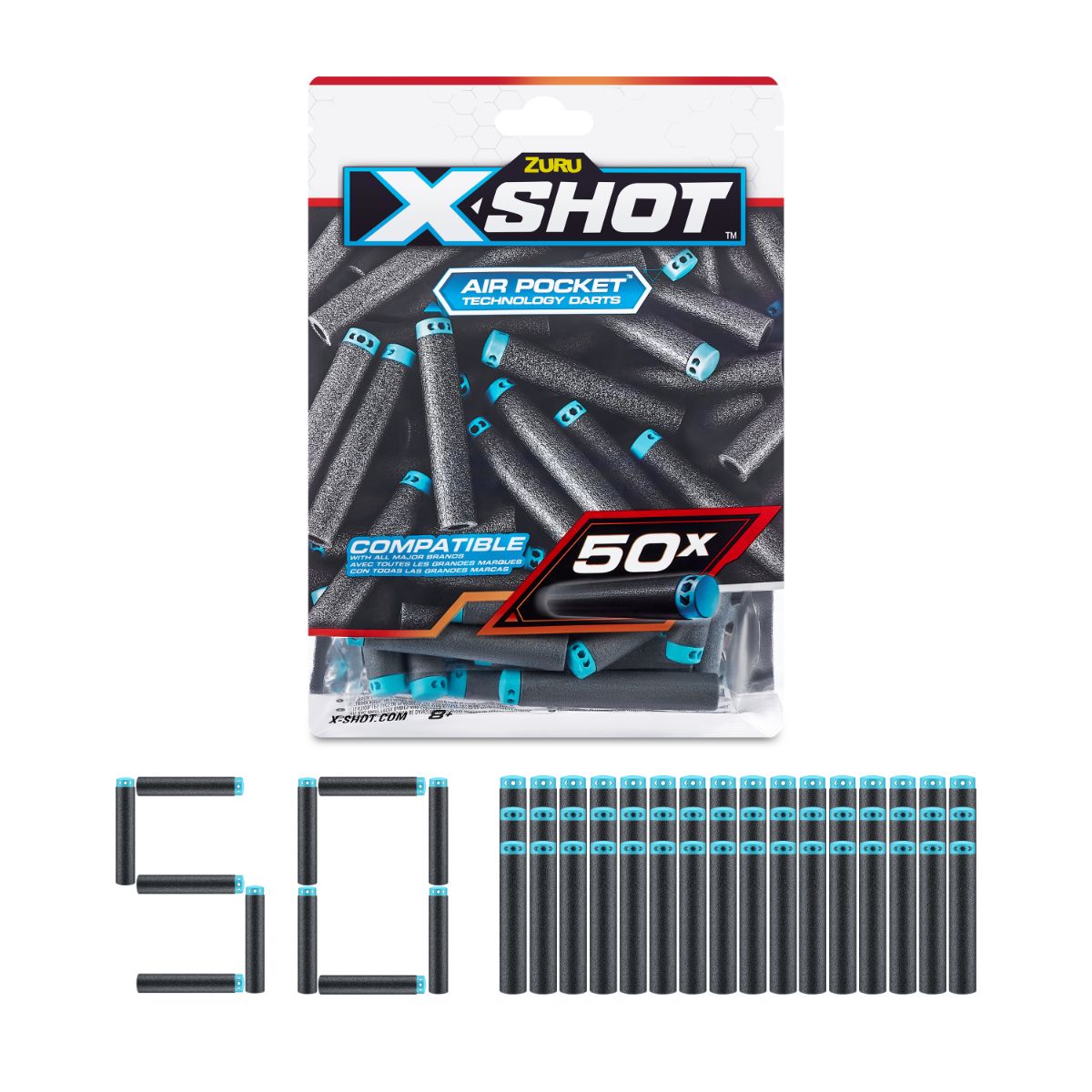 Hot Deal! ZURU X Shot 50-Pack Elite Dart Refills for Ultimate Blasting