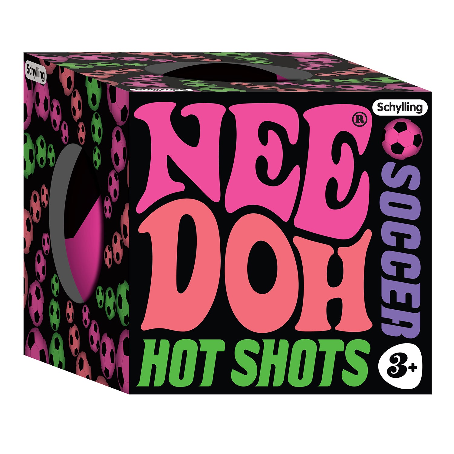 Schylling NeeDoh Hot Shots Assorted Styles Soccer Stress Ball - Perfect Gift!