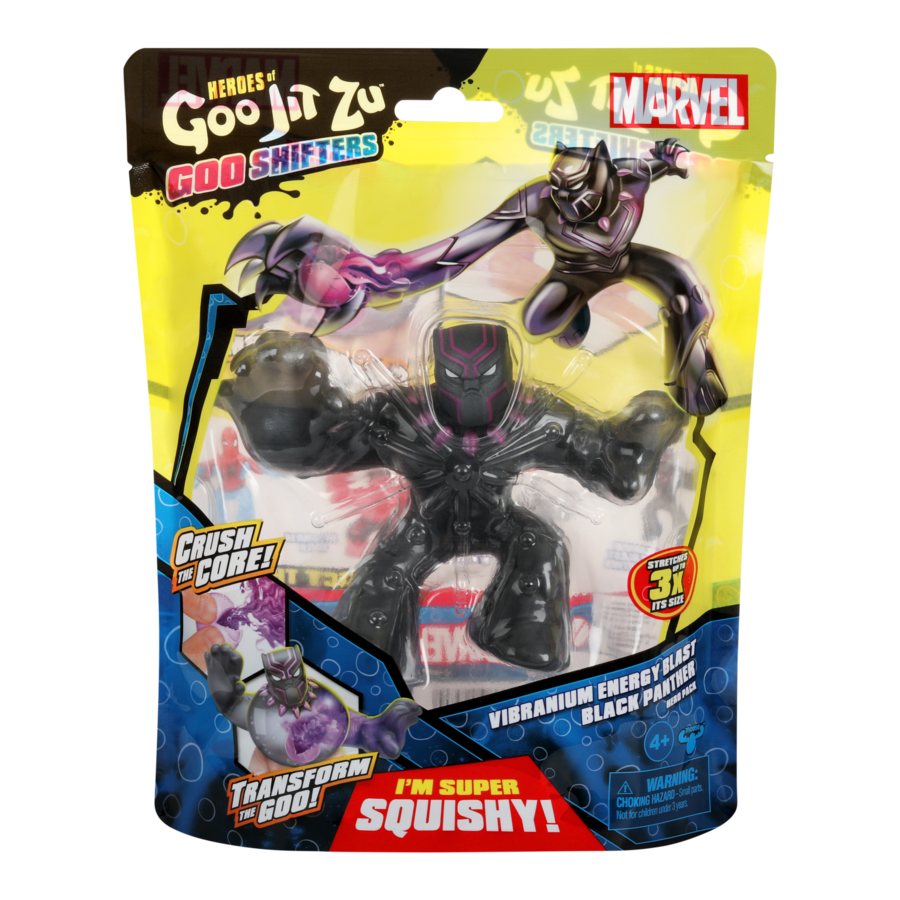 Marvel Heroes Of Goo Jit Zu S7 - Vibranium Energy Blast Black Panther Hero Pack