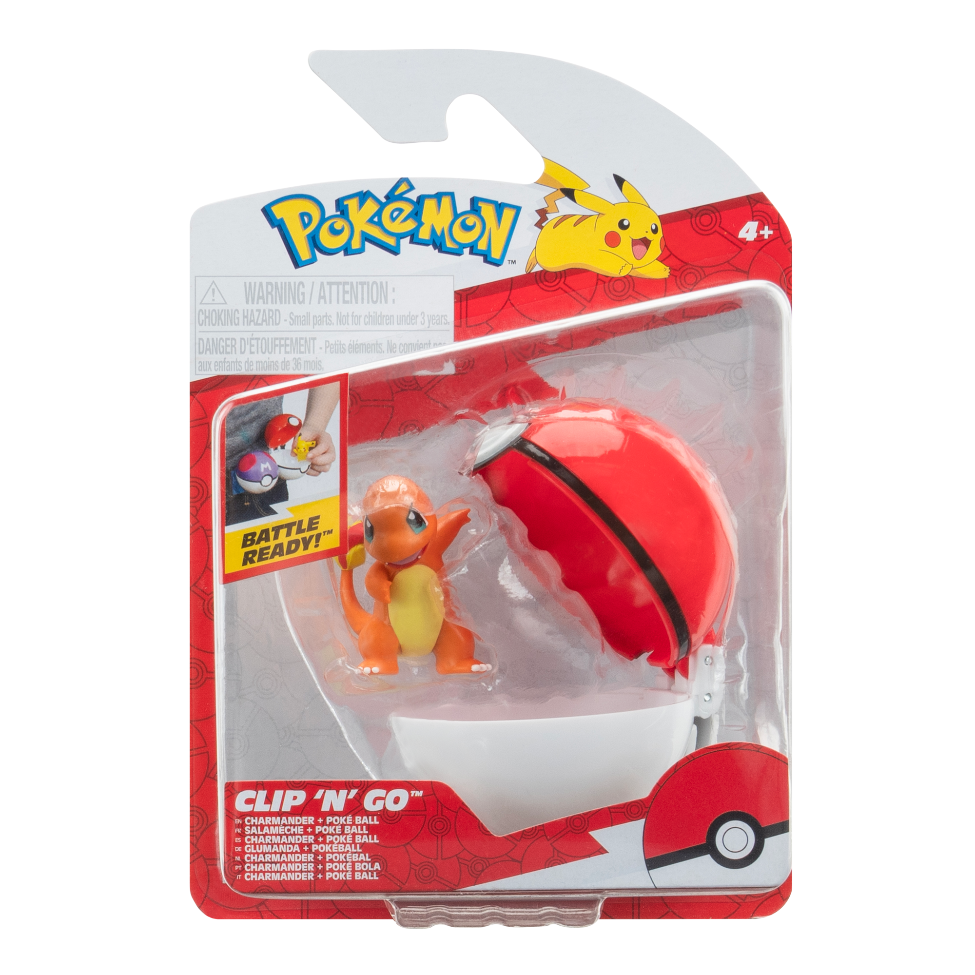 Exclusive! Pokemon Clip N Go Charmander #1 with Poké Ball
