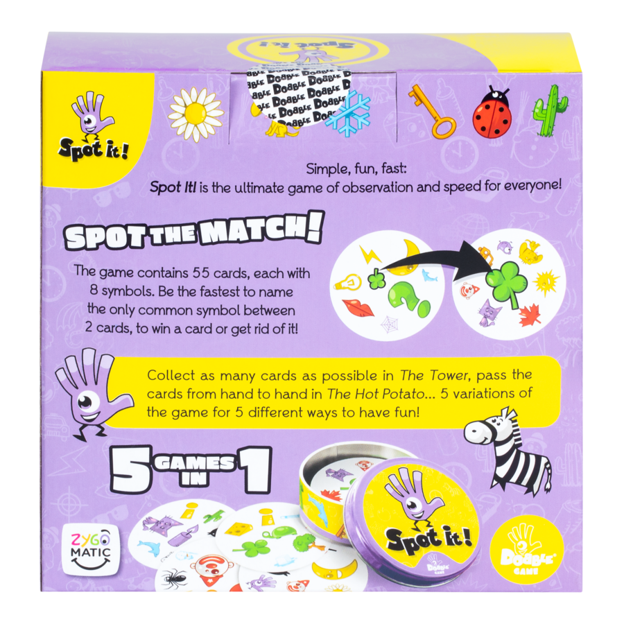 Hot Deal! Spot It! Original Fast - Paced Card Game for 2 - 8 Players Aged 6+
