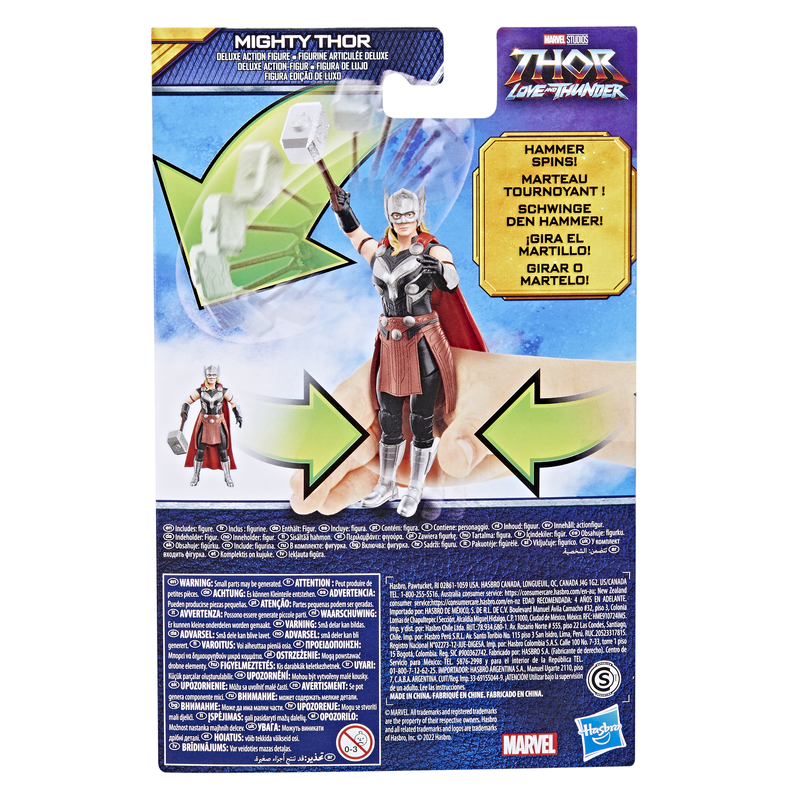 Marvel Thor: Love And Thunder Deluxe 15cm Action Figure - Mighty Thor, Great Deal!
