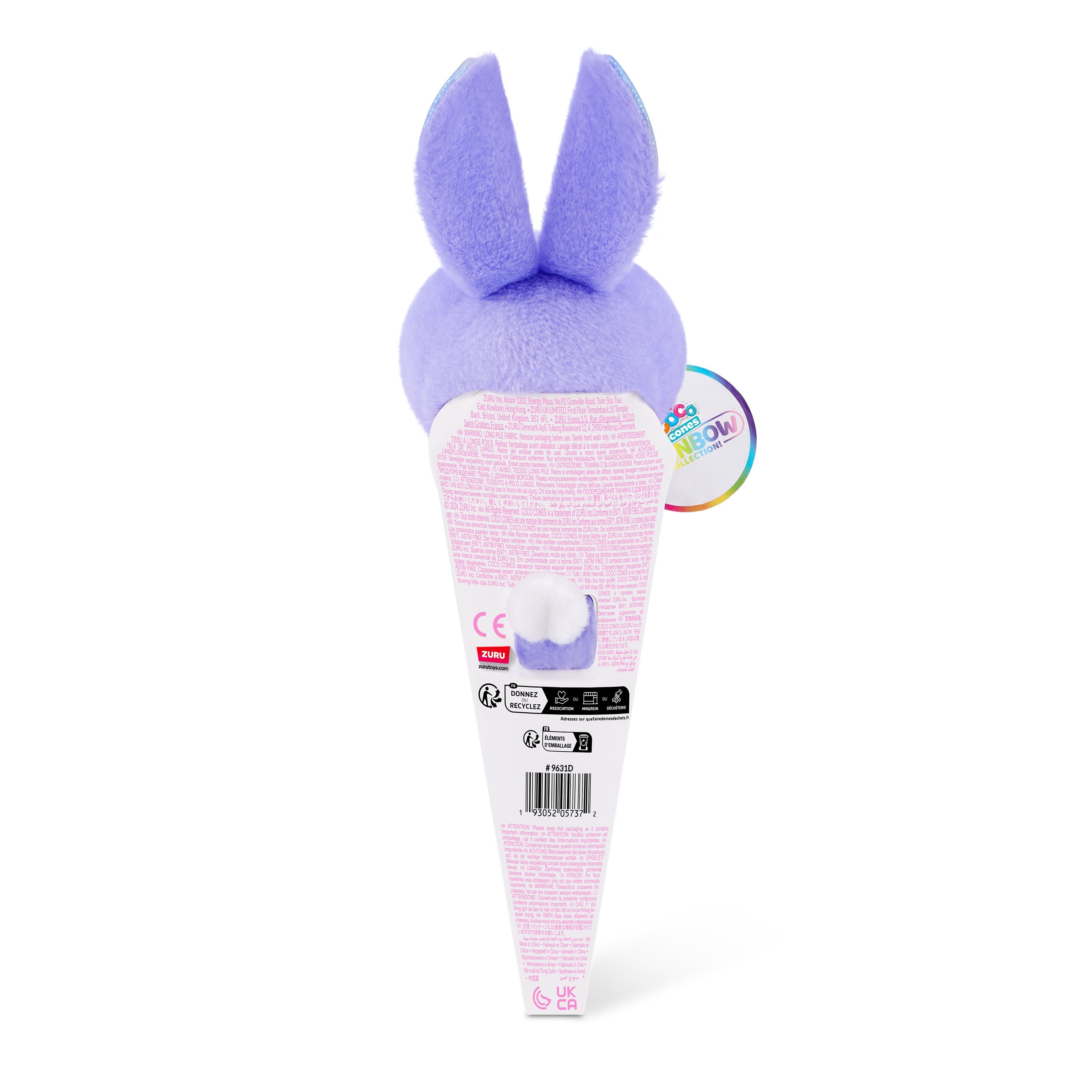 ZURU Rainbow Flashy Coco Cones Adorable Plush Toys