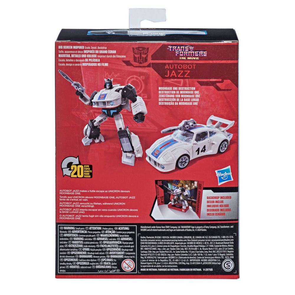Studio Series 86 - 01 Deluxe Transformers: The Movie Autobot Jazz Action Figure
