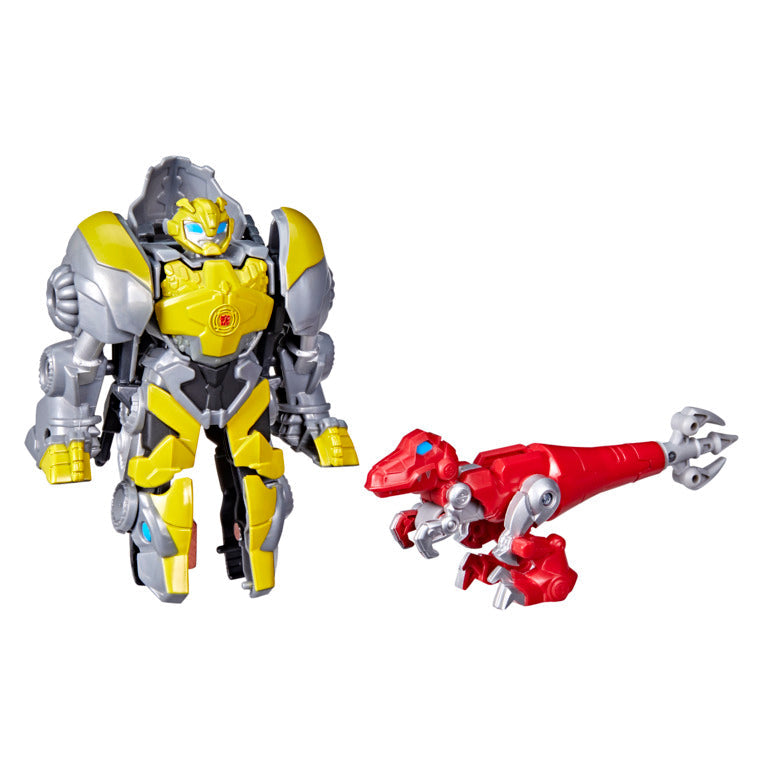 Hot Sale! Transformers Dinobot Adventures - Bumblebee & Lance Defender Figures for Kids