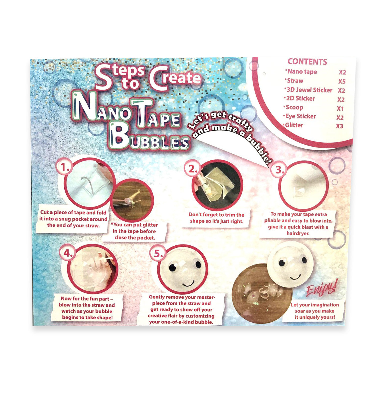 Dream Labz DIY Nano Tape Bubble Play Set for Creative Kids