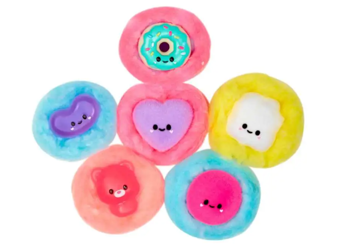 Hot! Fluffie Stuffiez Mini Jellybean & Heart Candy Squishables