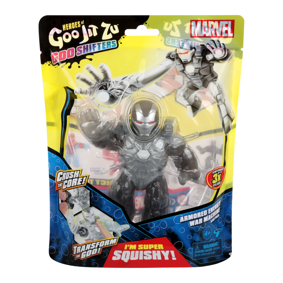 Hot! Heroes Of Goo Jit Zu Marvel S7 - Armored Energy War Machine Hero Pack