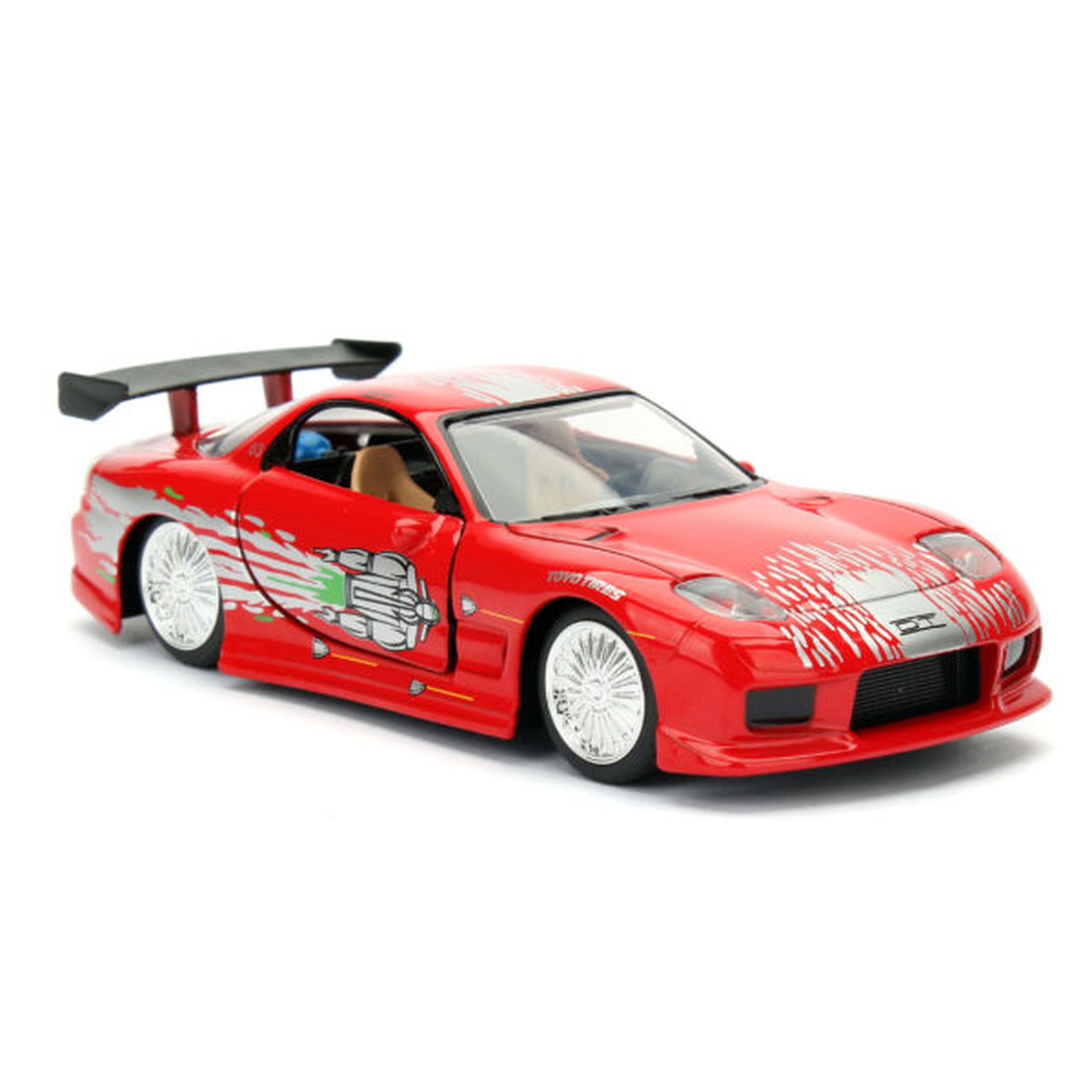 1:24 Scale Jada Die - Cast Fast & Furious Dom's 1993 Mazda RX - 7 Model