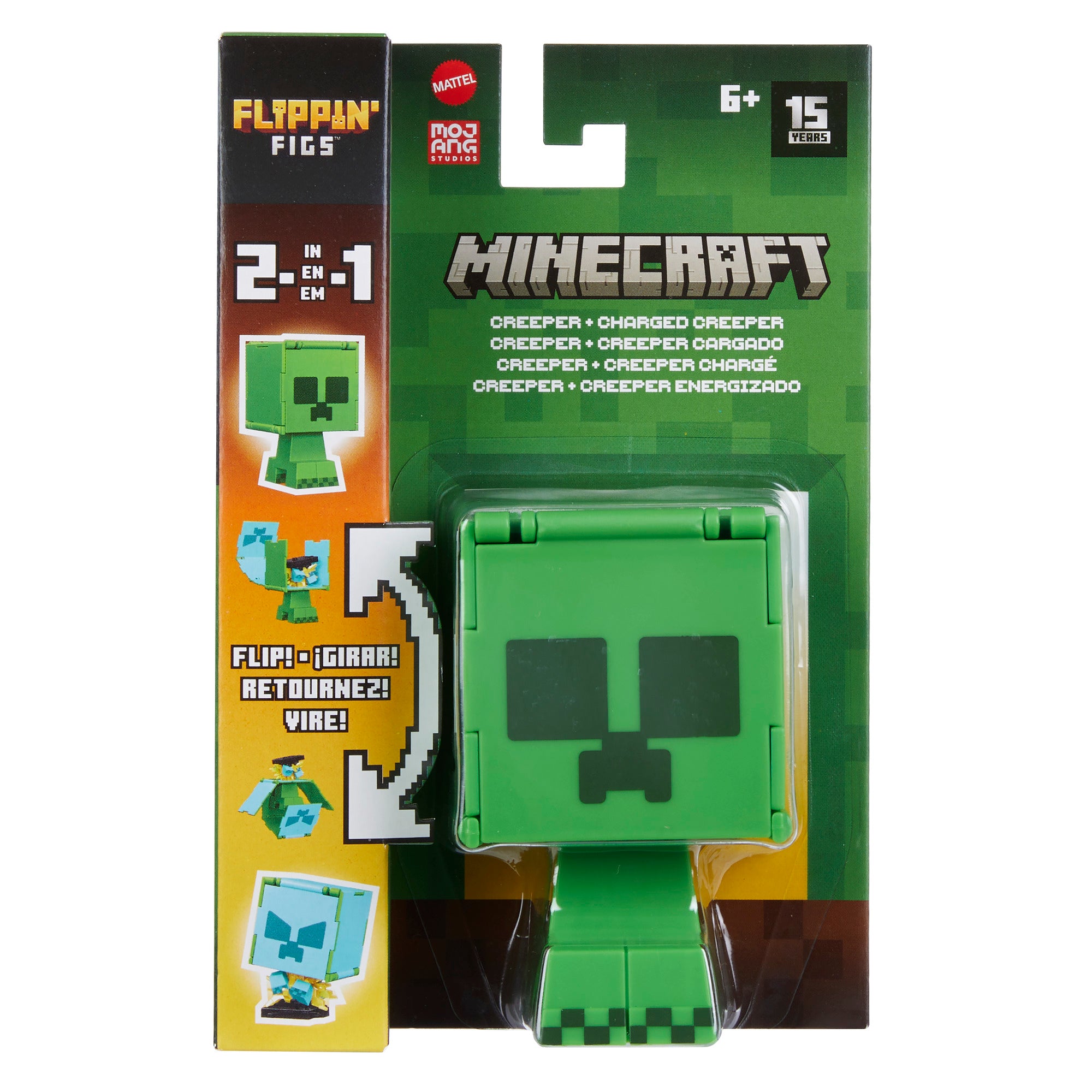 Hot! Minecraft Flippin' Figs: Creeper & Charged Creeper