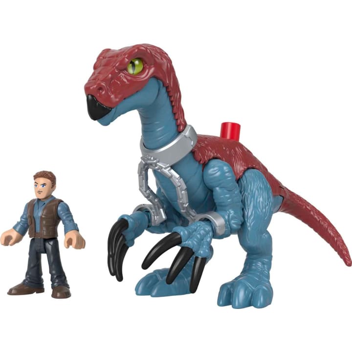 Fisher-Price Imaginext Jurassic World Thrashing Therizinosaurus with Owen Grady Set