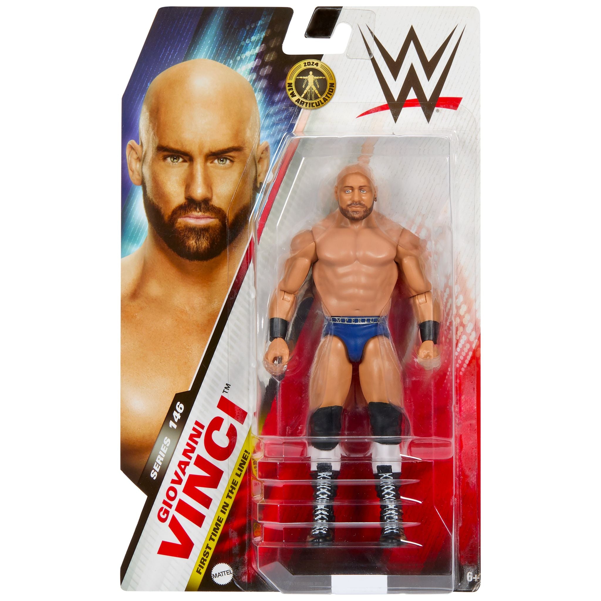 Hot Sale! WWE Series 146 Basic Action Figure - Giovanni Vinci for Kids and Collectors