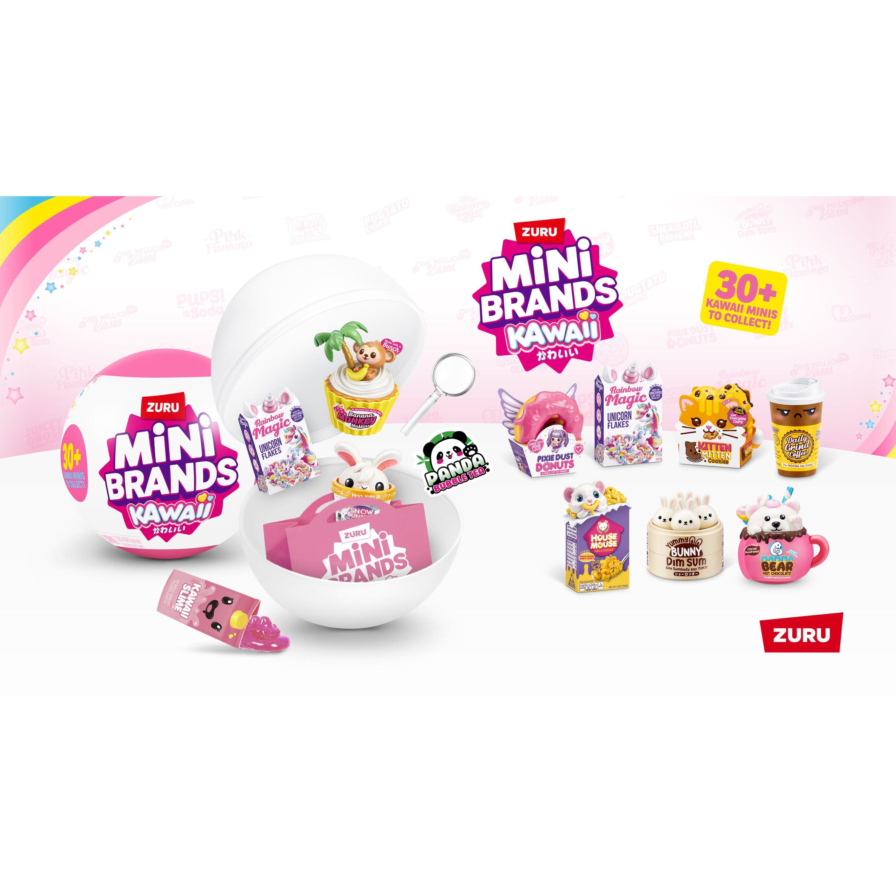 ZURU Mini Brands Kawaii - Adorable, Scented & Interactive Miniatures