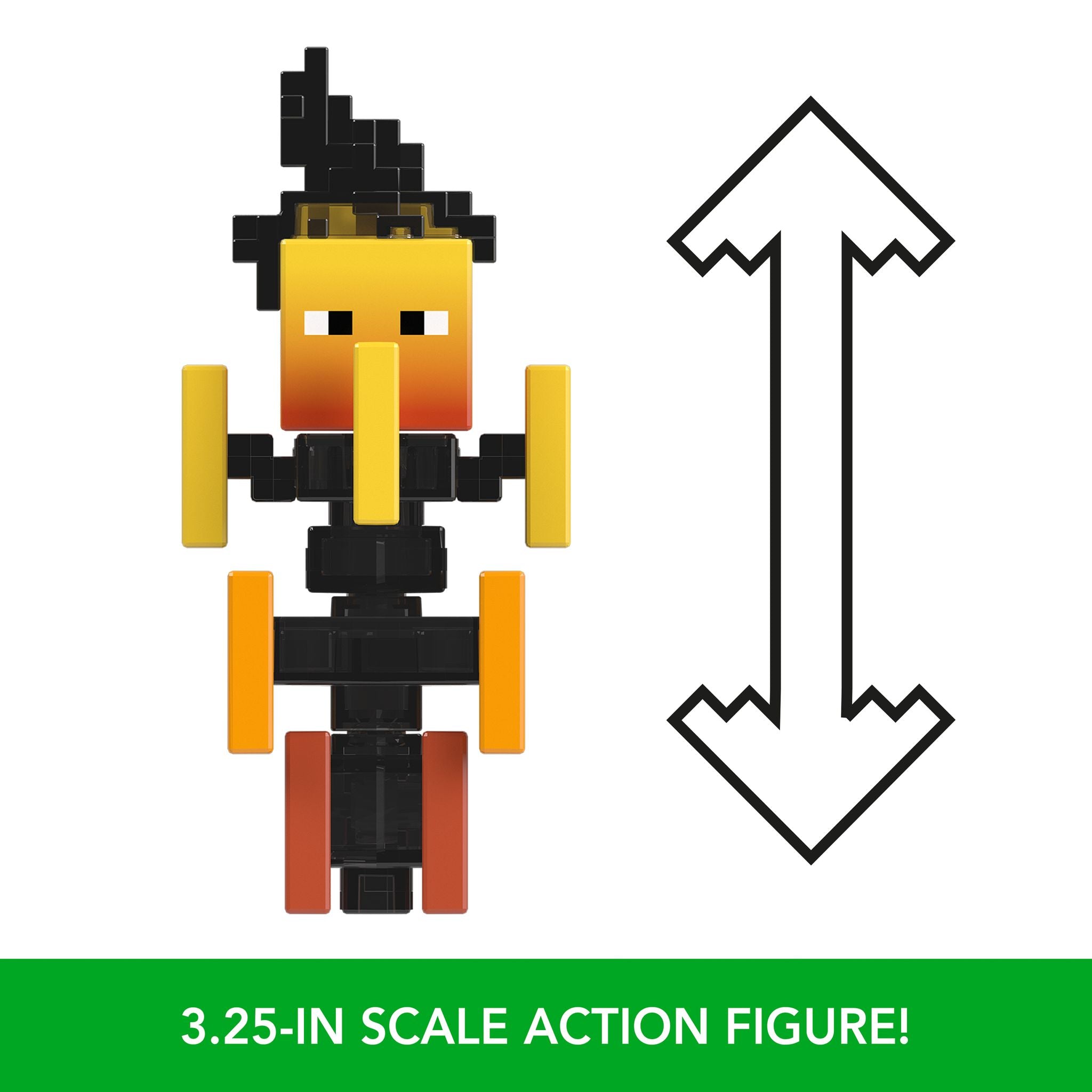 3.25 - Inch Authentic Minecraft Blaze Action Figure for Collectors