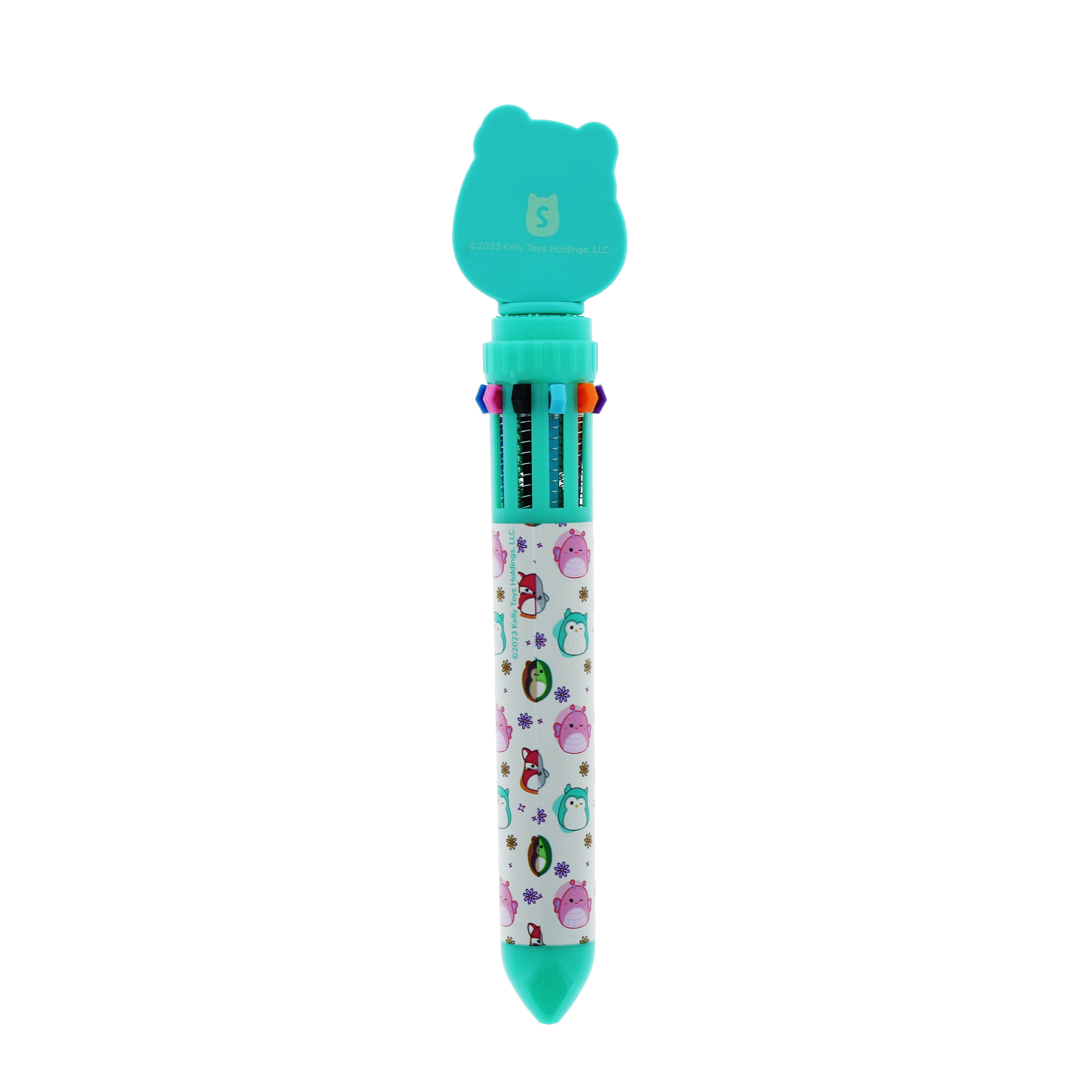 Squishmallows Cottage Collection Assorted 10 - Colour Pens with Character Toppers
