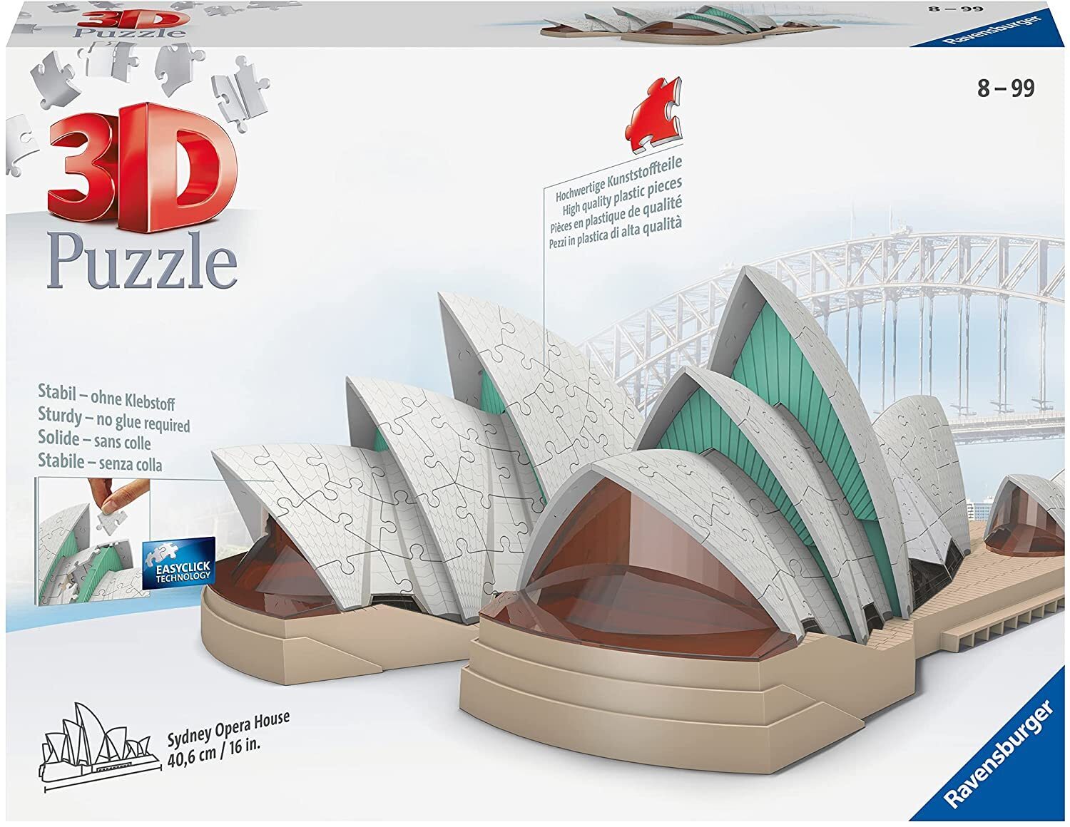 Ravensburger 3D Sydney Opera House Plastic Jigsaw - 237 Pieces