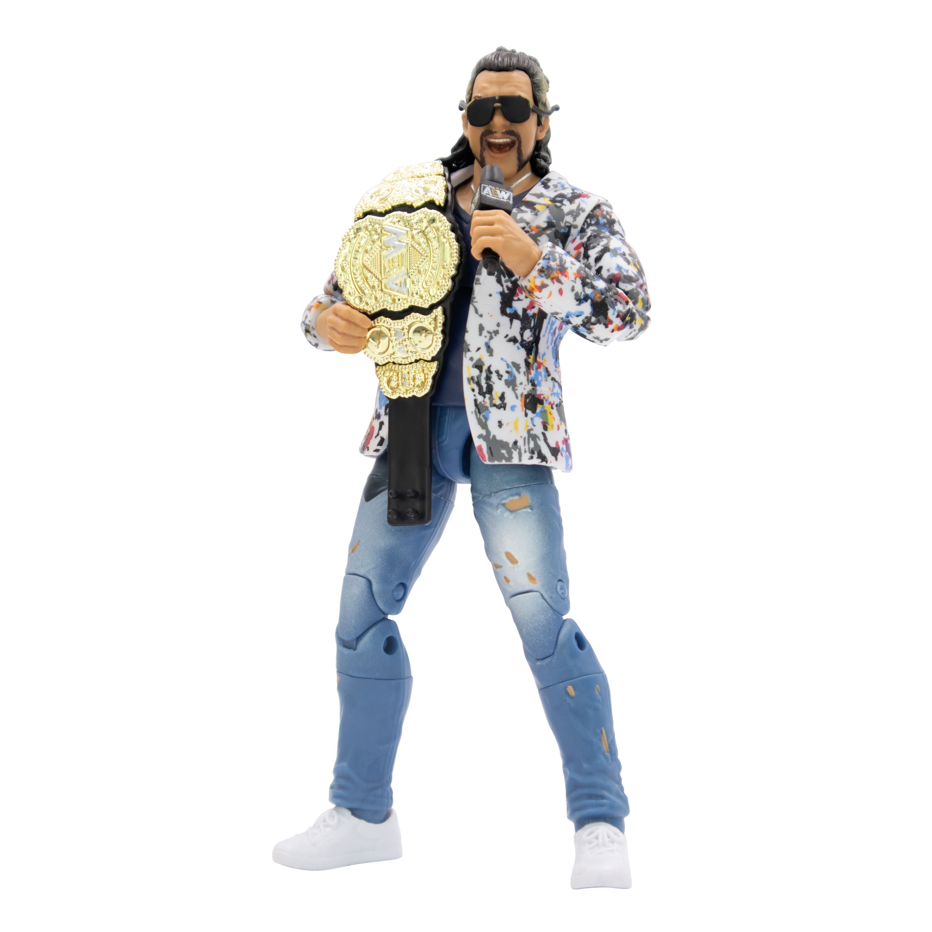 Hot Sale! AEW 6.5-Inch Collectible Unmatched Wrestling Figure Series 5 Kenny Omega