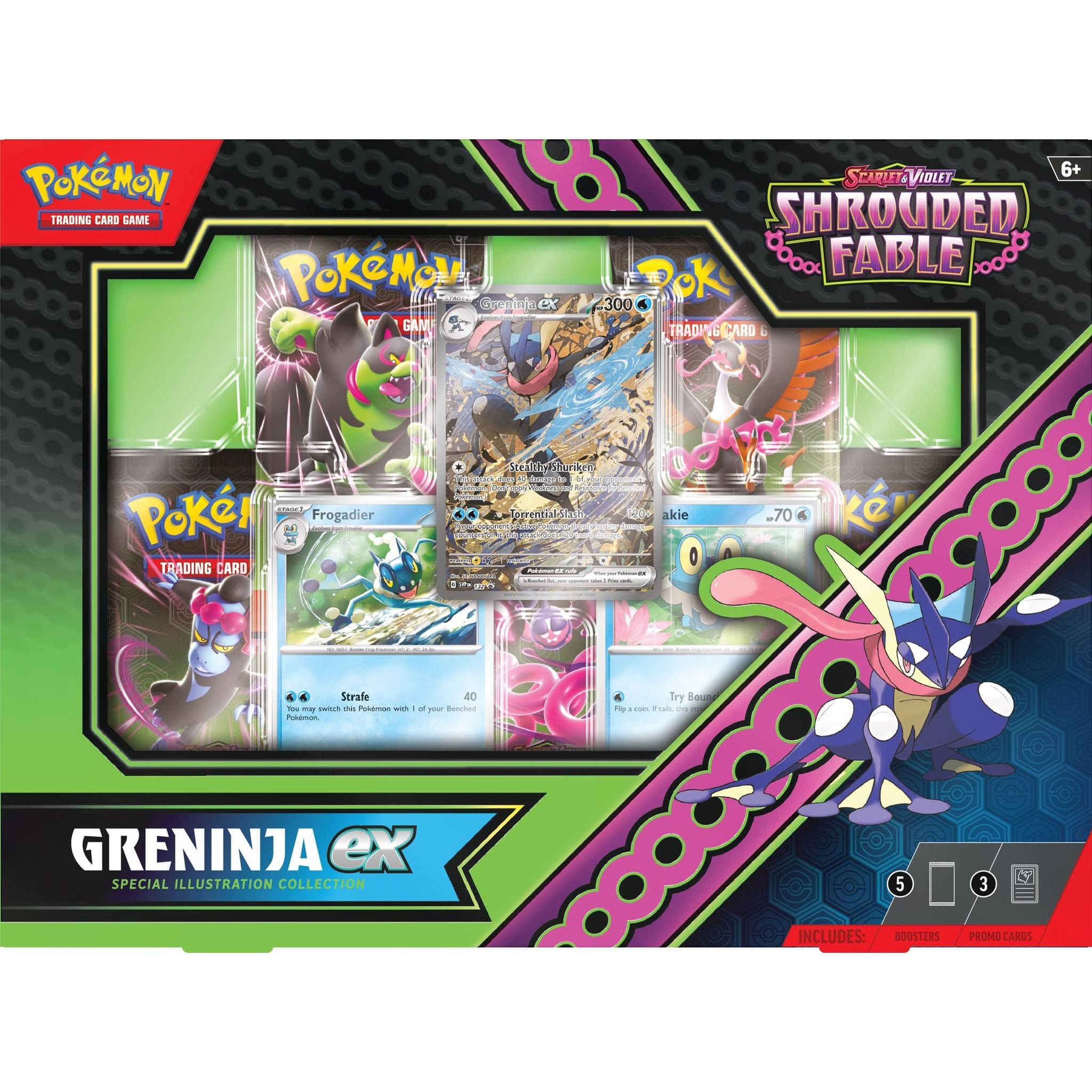 Hot! Pokemon TCG Sv6.5 Shrouded Fable Kingdra/Greninja Ex Collection