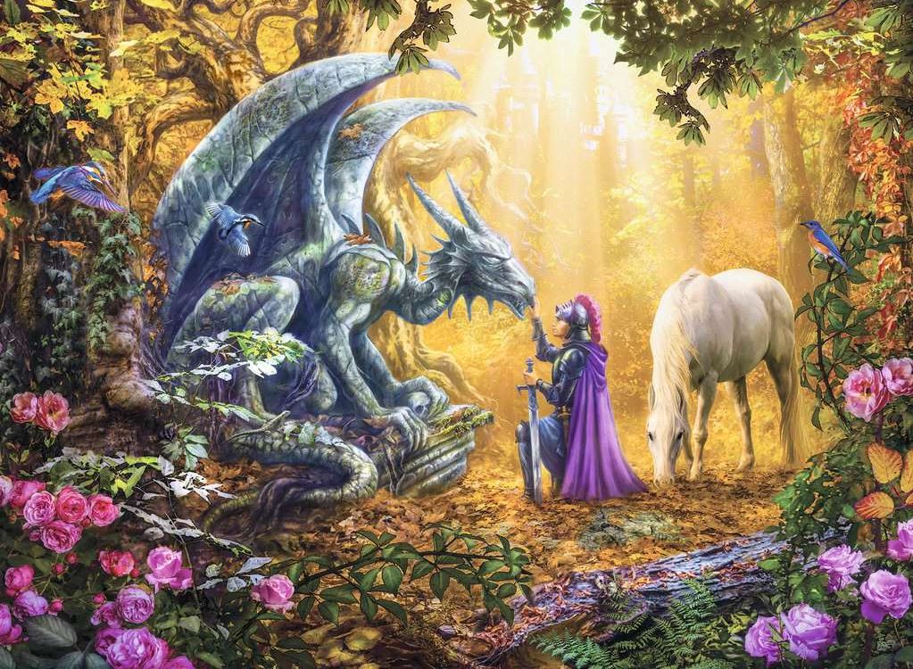 Ravensburger 500-Piece Dragon Whisperer Puzzle - Great Value!