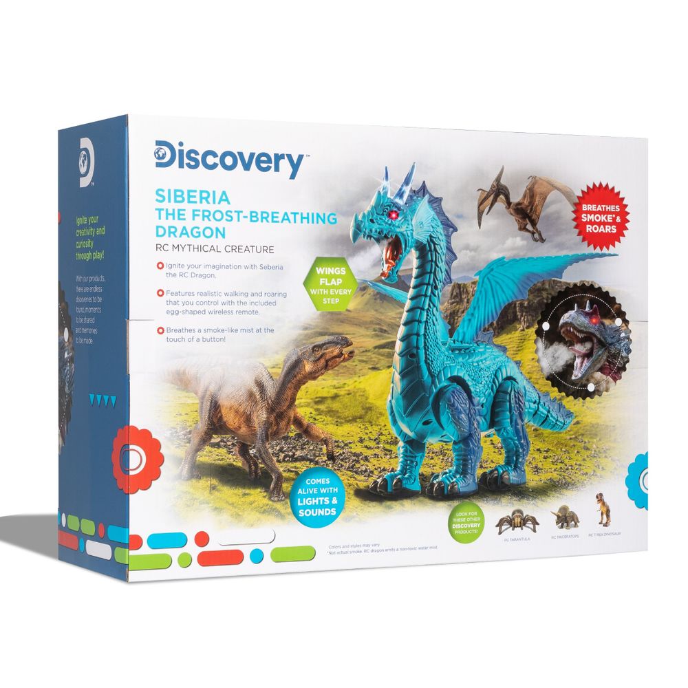 Hot Sale! Remote - Controlled Frost - Breathing Dragon from Siberia, a Mythical Creature for Kids