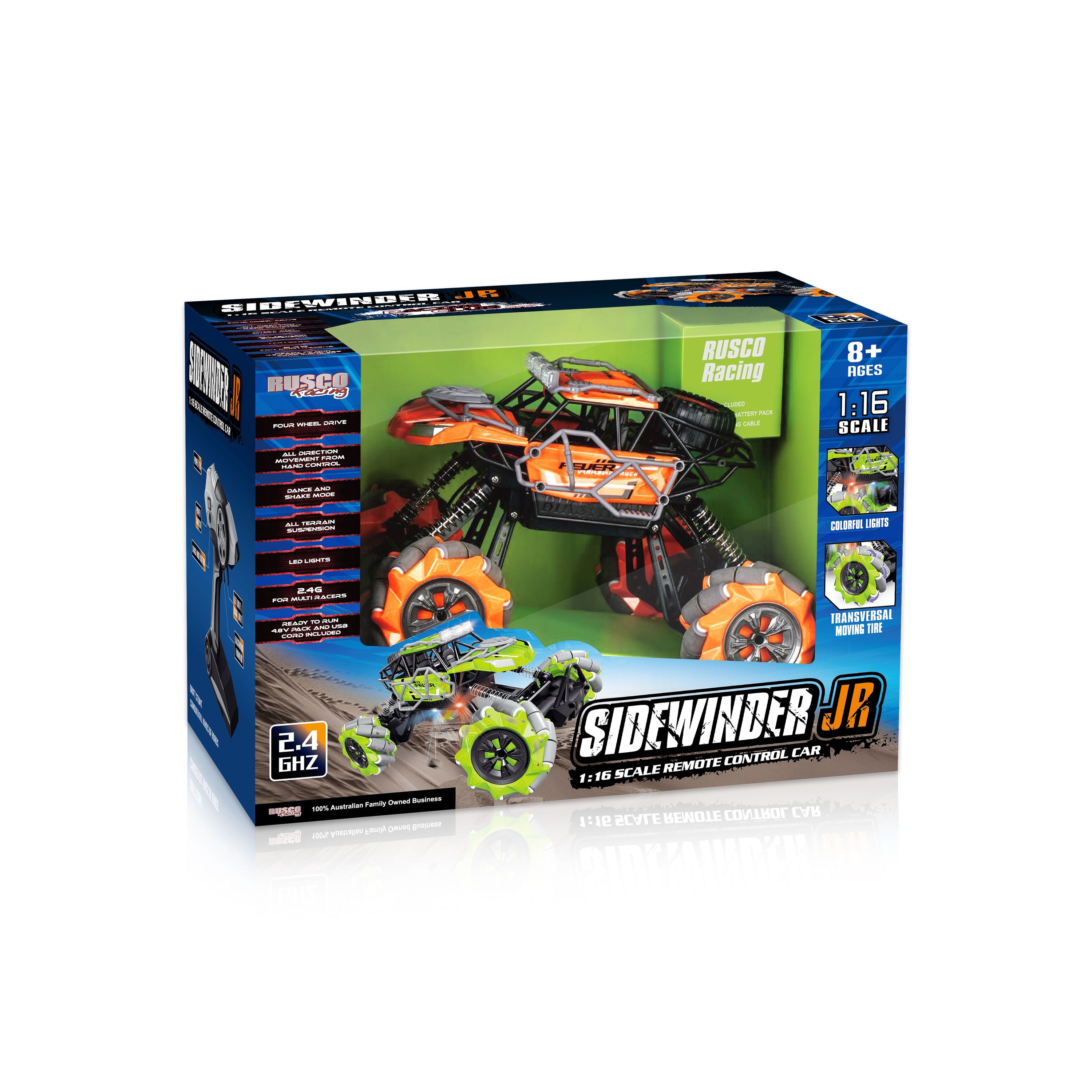 Rusco 1:16 Junior Side Winder RC Monster Truck - Assorted Styles, Great Deal