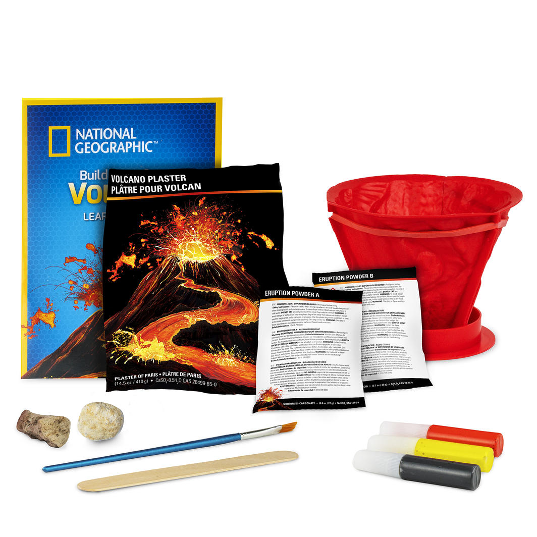 National Geographic DIY Volcano Building Kit for Geology Enthusiasts