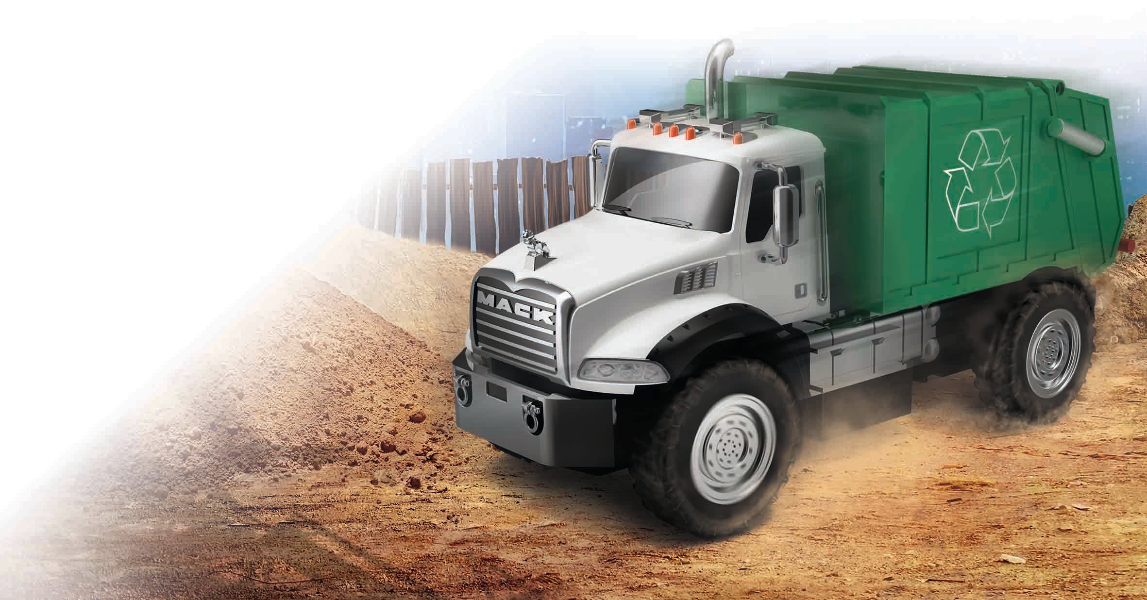 Hot Deal! Maisto Tech 2.4GHz Radio - Controlled RC Mack Granite Refuse Work Truck