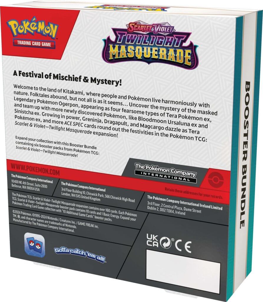 Pokemon TCG Scarlet & Violet 6-Pack Twilight Masquerade Booster Bundle