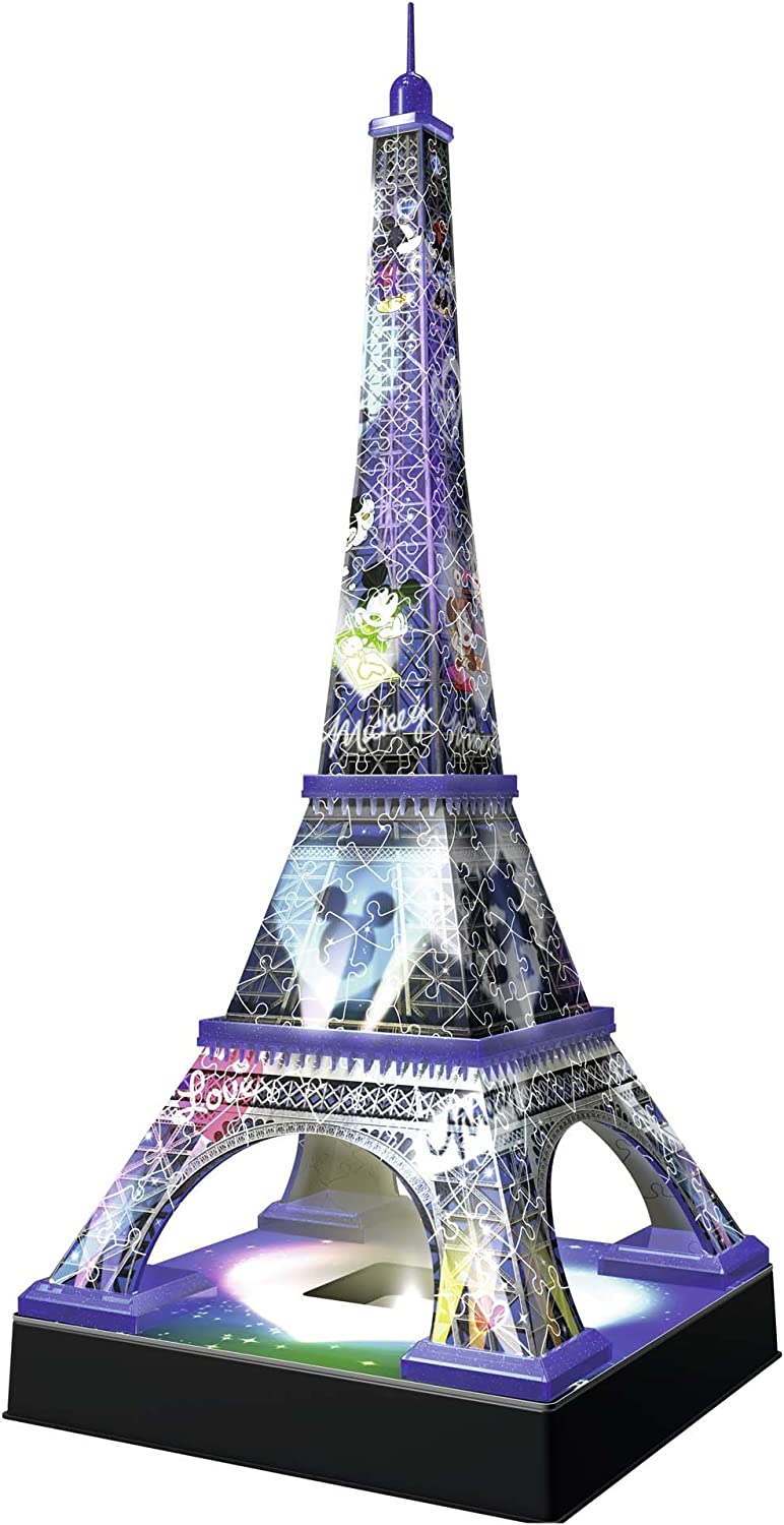 Amazing Ravensburger 3D Puzzle: Mickey & Minnie Eiffel Tower with 216 Pieces