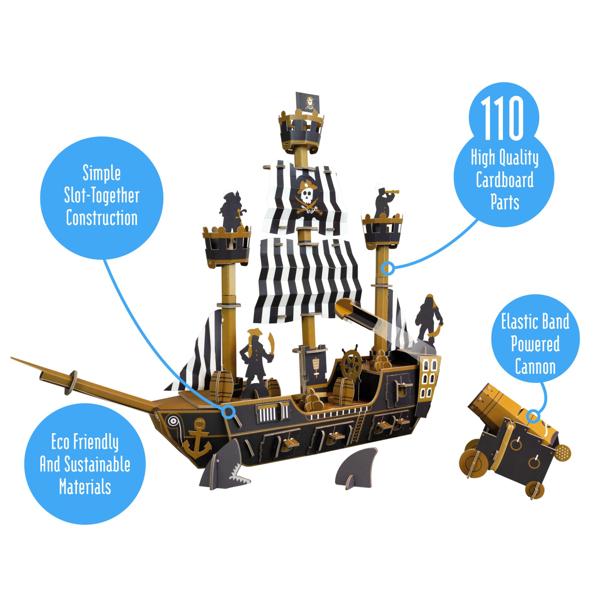 DIY Pirate Ship Building Kit for Adventurous Kids Aged 8+
