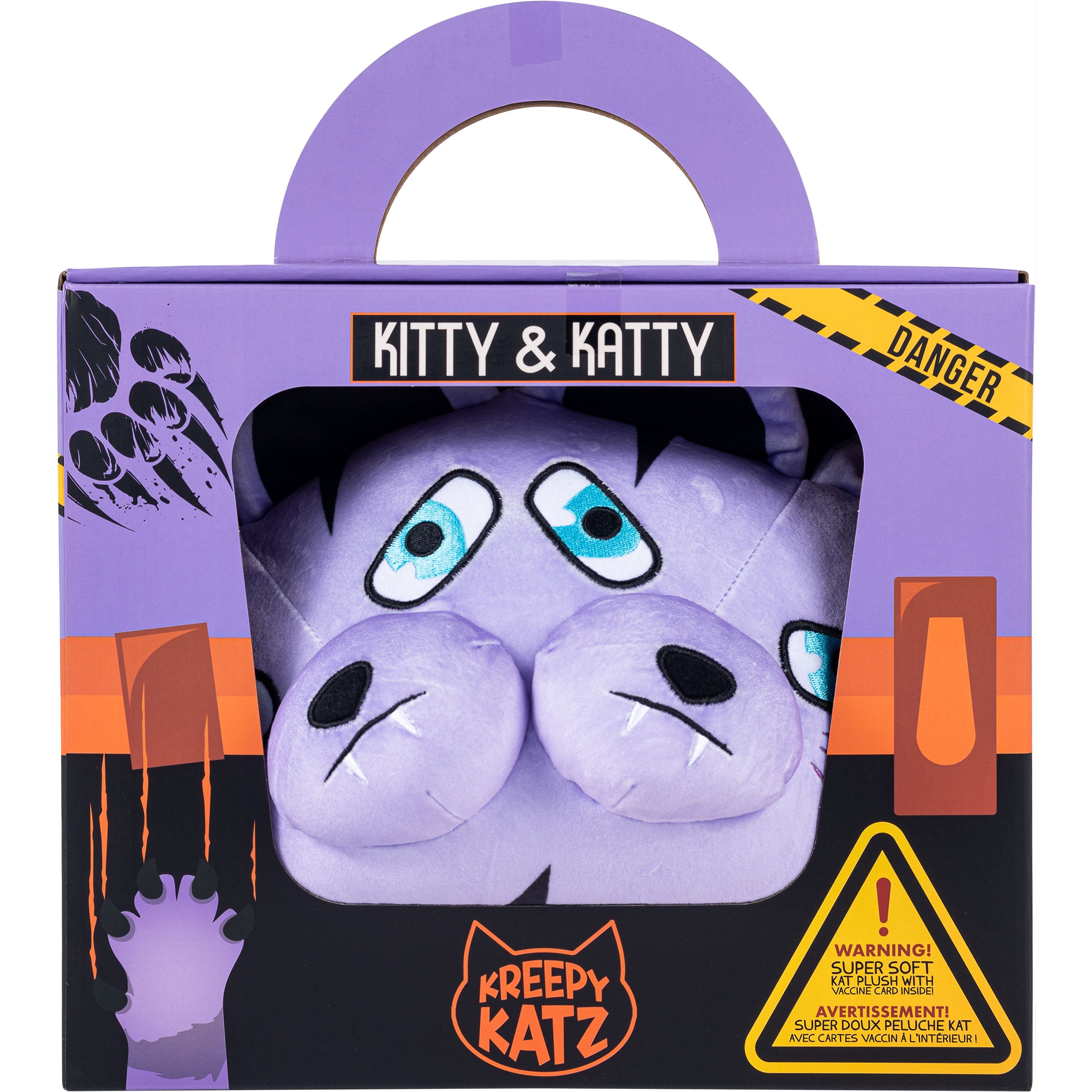 Limited Offer! 30cm Kreepy Katz Plush in Branded Cat Carrier