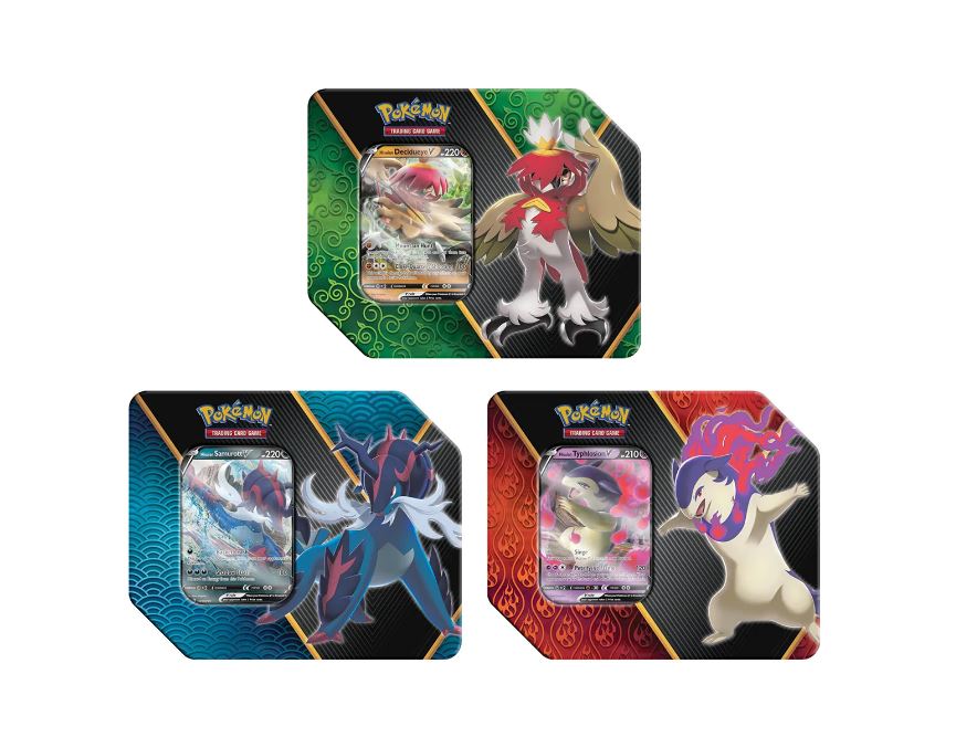 Hot Deal! Pokemon Trading Card Game Hisuian Divergent Powers Tin