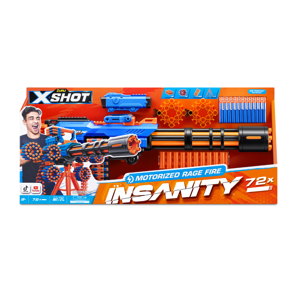 Hot Deal: ZURU X-Shot Insanity Motorized Rage Fire Blaster for Ultimate Action