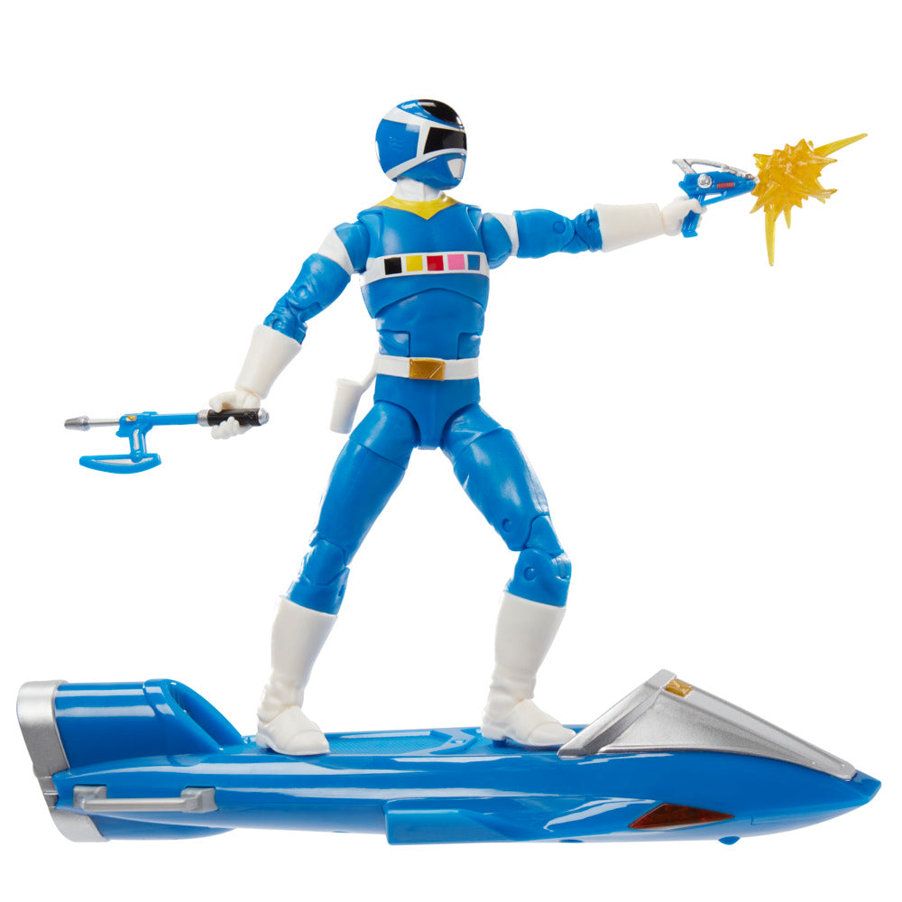 Power Rangers Lightning Collection - 6-Inch In Space Blue Ranger with Galaxy Glider