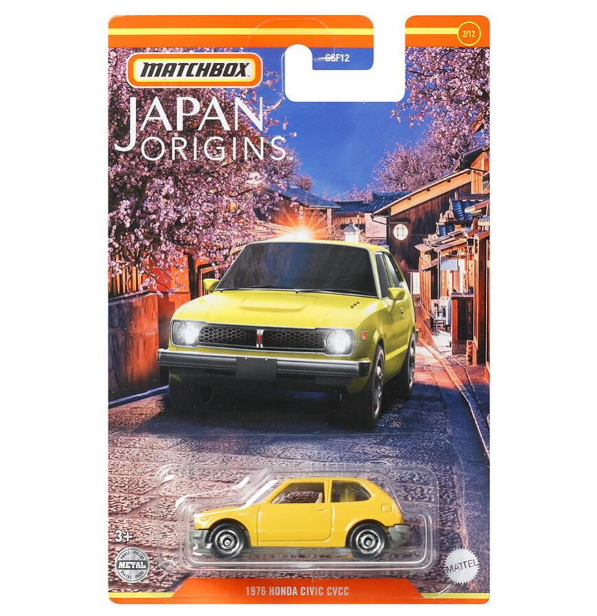 Hot Sale! Matchbox Japan Origins Themed 1:64 Scale 1976 Honda Civic Cvcc Vehicle (2/12)