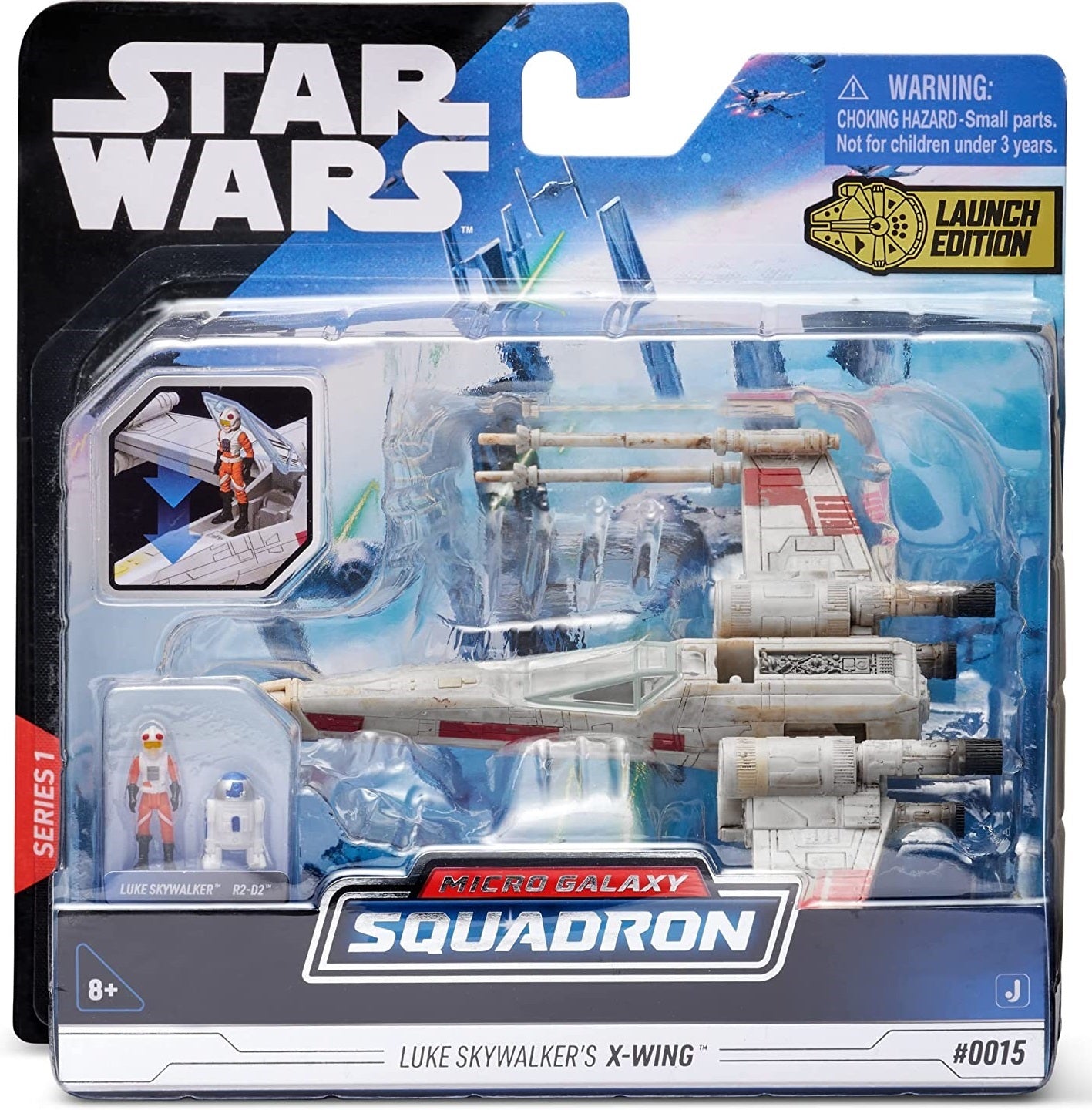 Star Wars 5-Inch Micro Galaxy Squadron 0015 Luke Skywalker's X-Wing Vehicle & Figure Set