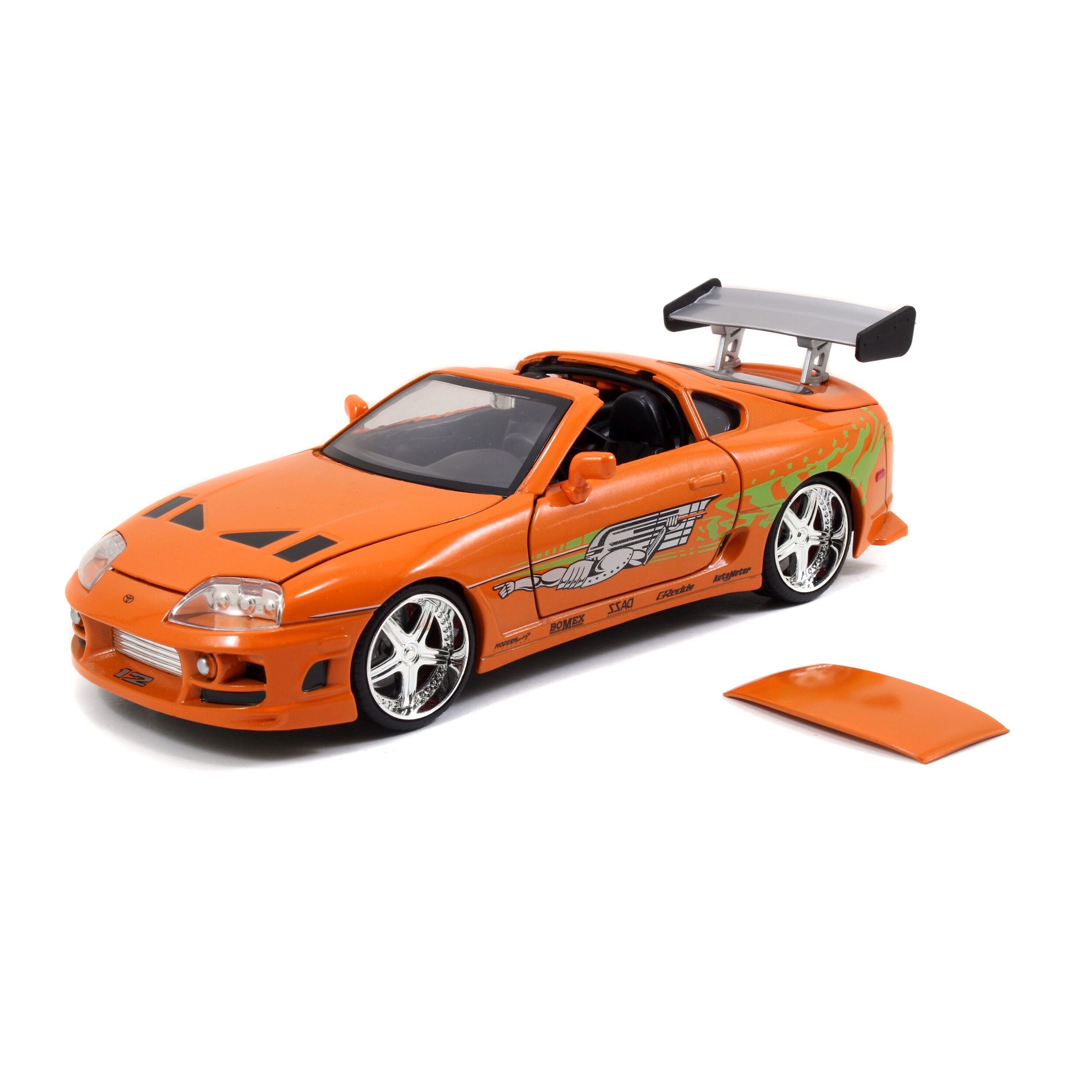 1:32 Scale Orange Jada Die-Cast 1995 Toyota Supra from Fast & Furious
