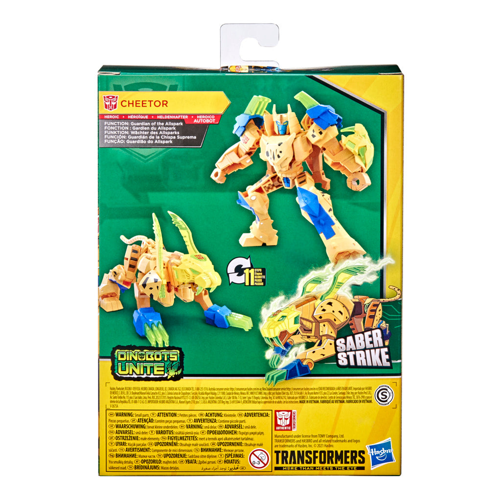 Transformers Cyberverse Adventures Deluxe Cheetor Action Figure with Battle Accessories