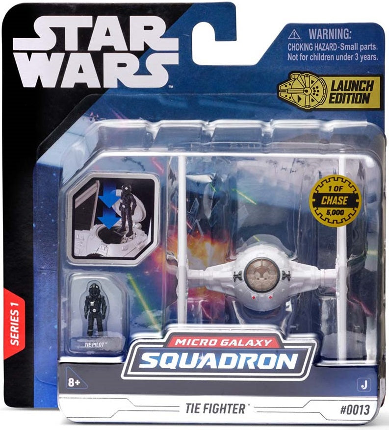 Exclusive Star Wars 3-Inch Tie Fighter (White) Vehicle & Figure Set from Micro Galaxy Squadron 0013