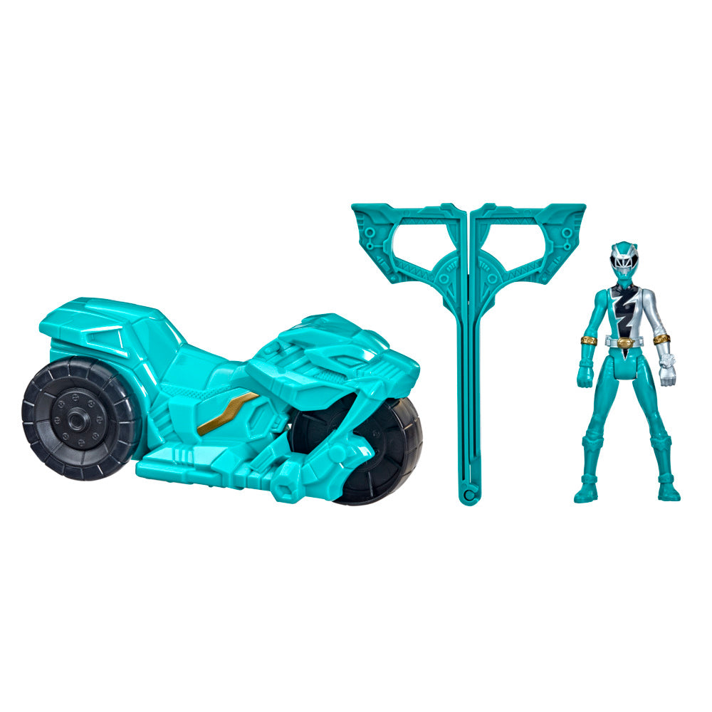 Hasbro Power Rangers Dino Fury 6 - inch Rip N Go Sabertooth Battle Rider Set
