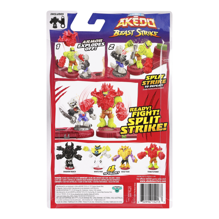 Akedo S5 Beast Strike Battle Giants - Titan Flyswat: Super - Sized Battling Hero