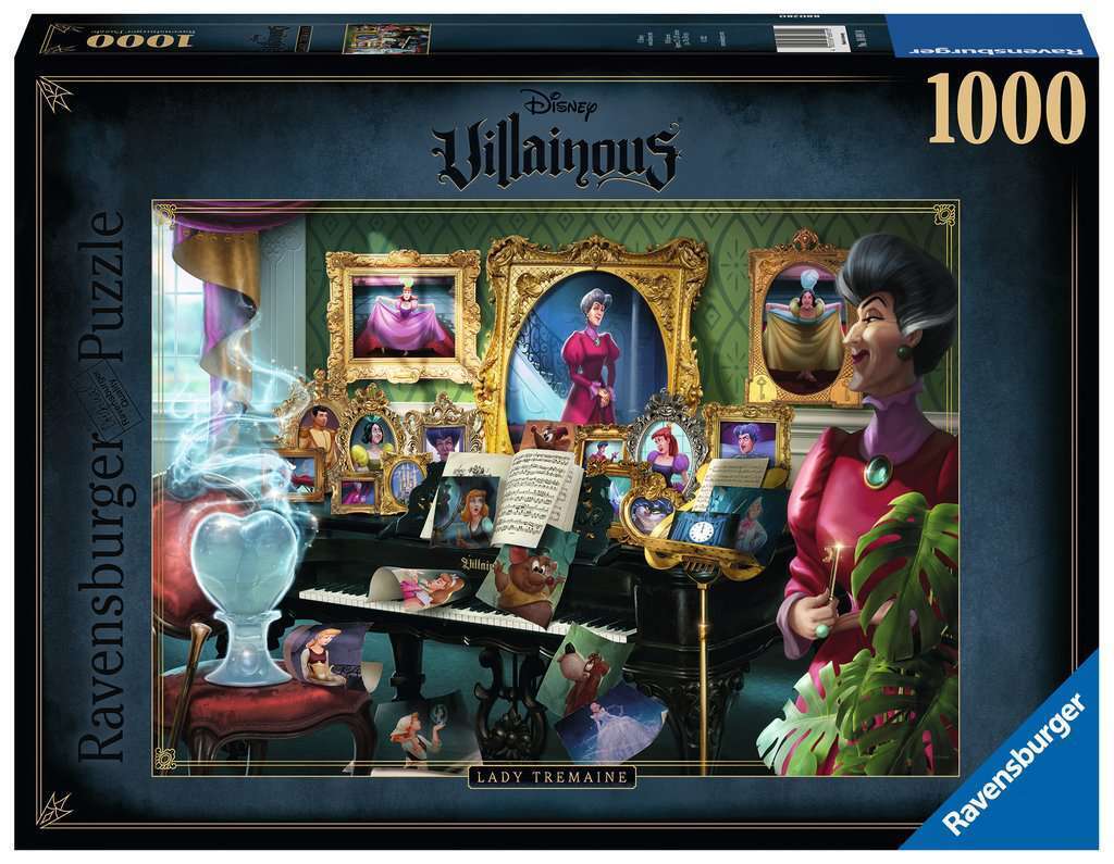 Hot! Ravensburger 1000-Piece Disney Villainous Lady Tremaine Puzzle