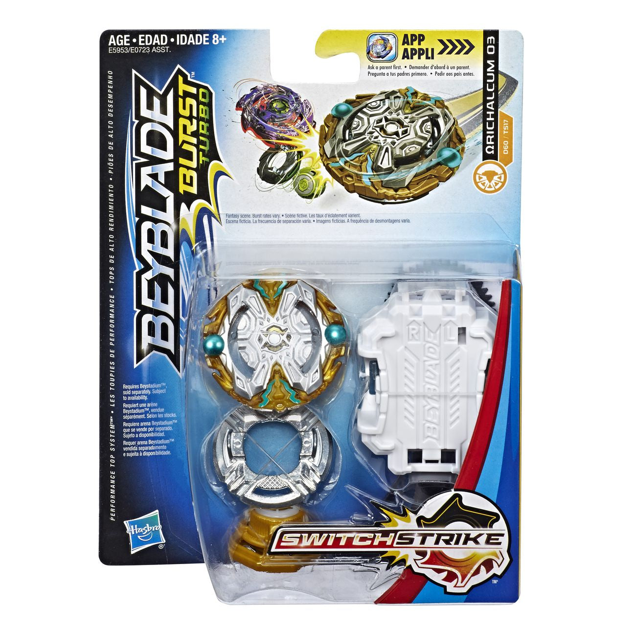 Beyblade Burst Evolution Switchstrike Starter Pack - Omega Richalcum O3 for Dynamic Battles