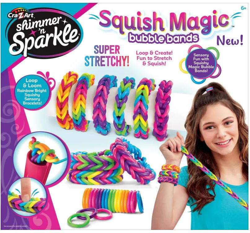 Cra-Z-Art Sensory Squish Magic Bubble Bands for Creating Rainbow Fashion Bracelets - Great Deal!