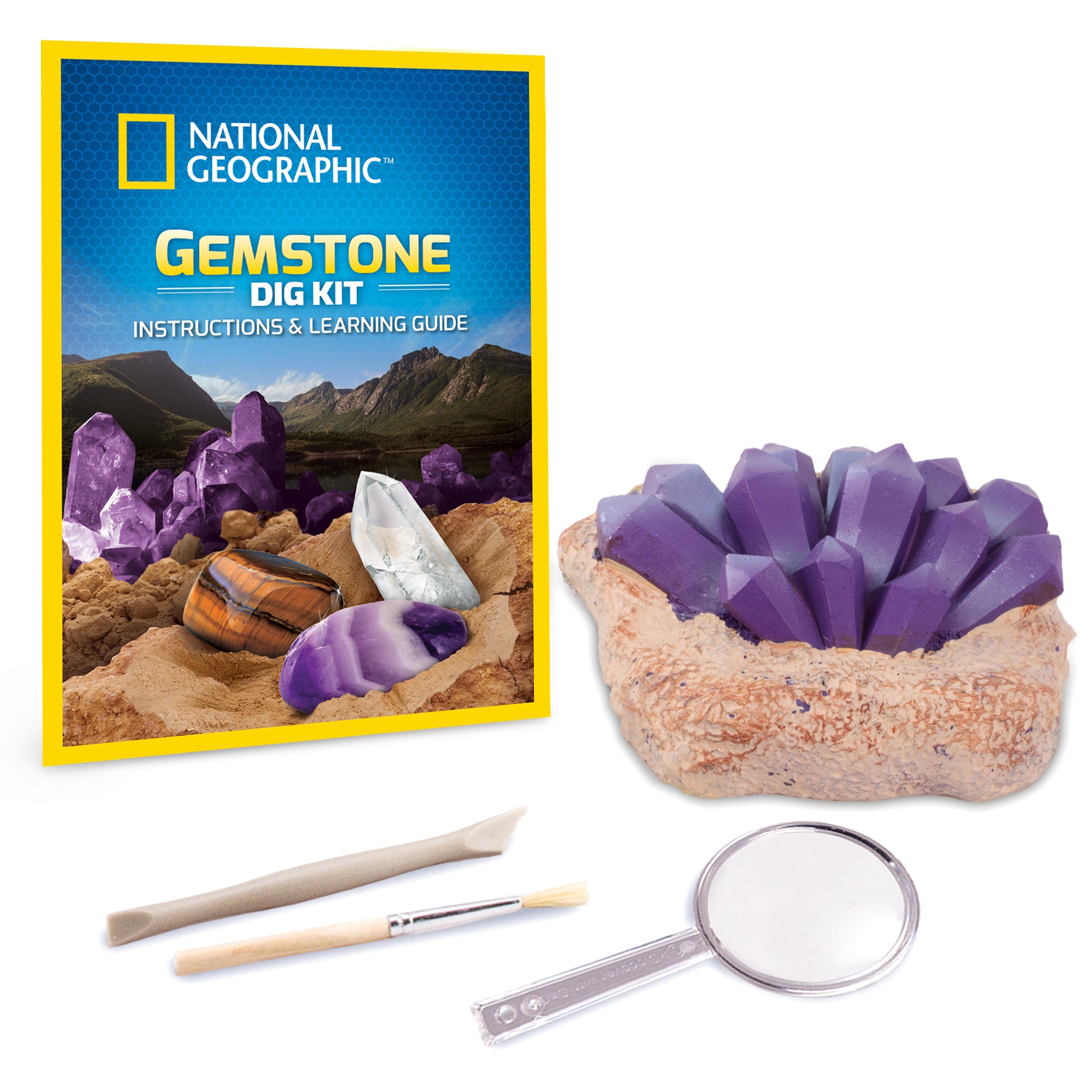 Hot Sale! National Geographic Nat Geo Gemstone Digging Kit for Ages 8+
