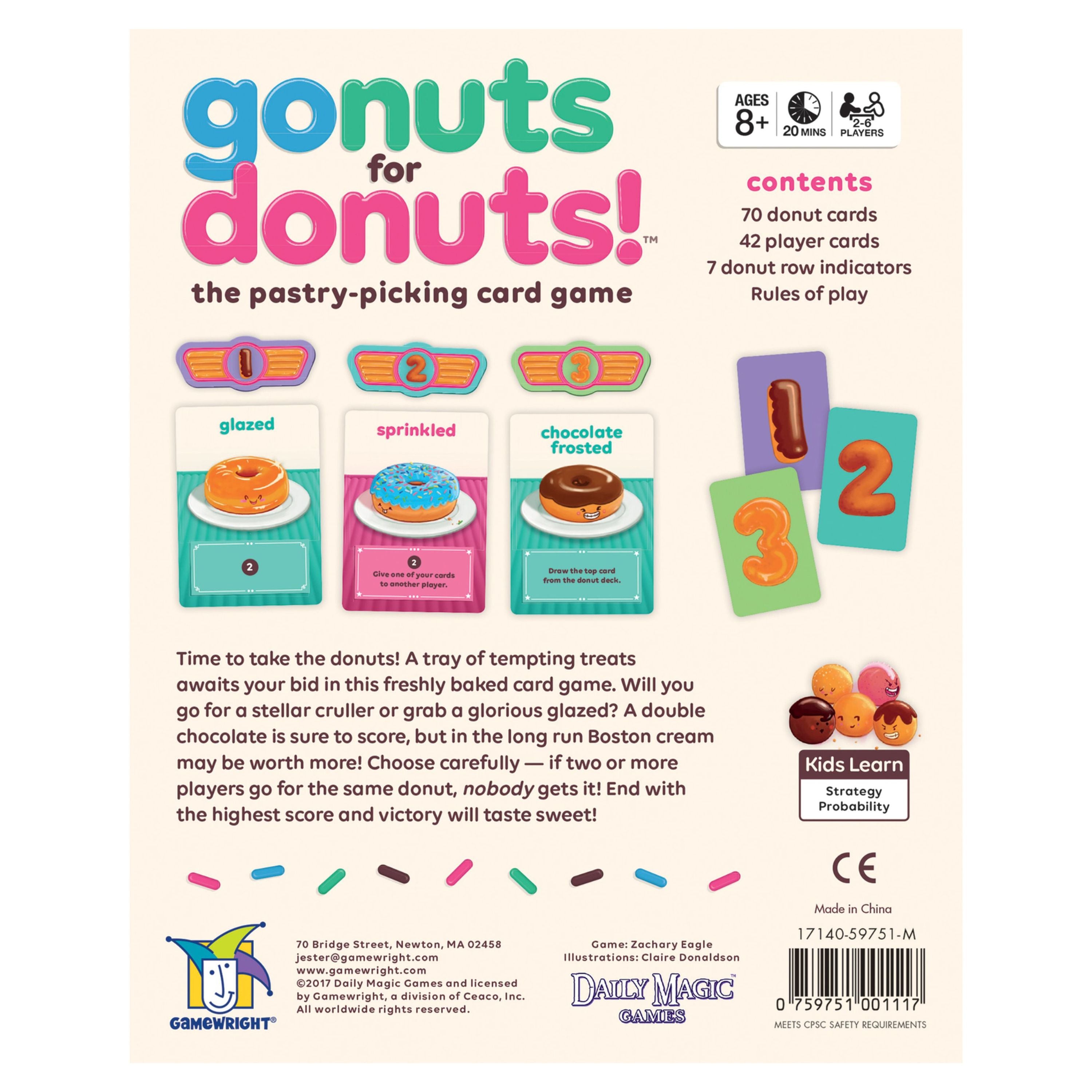 Exciting Donut Themed Card Game - Go Nuts For Donuts!