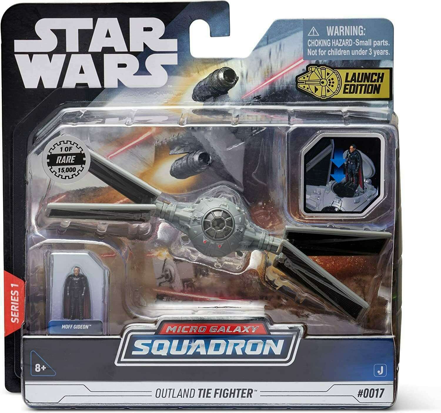 Star Wars 5-Inch Micro Galaxy Squadron 0017 Outland Tie Fighter Vehicle & Figure Set