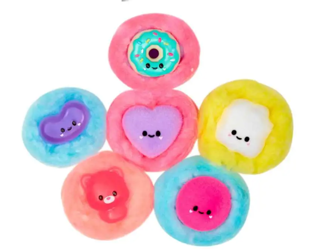 Limited Offer! Fluffie Stuffiez Mini Round Candy & Gummy Bear Squishables - 3 Ways to Play
