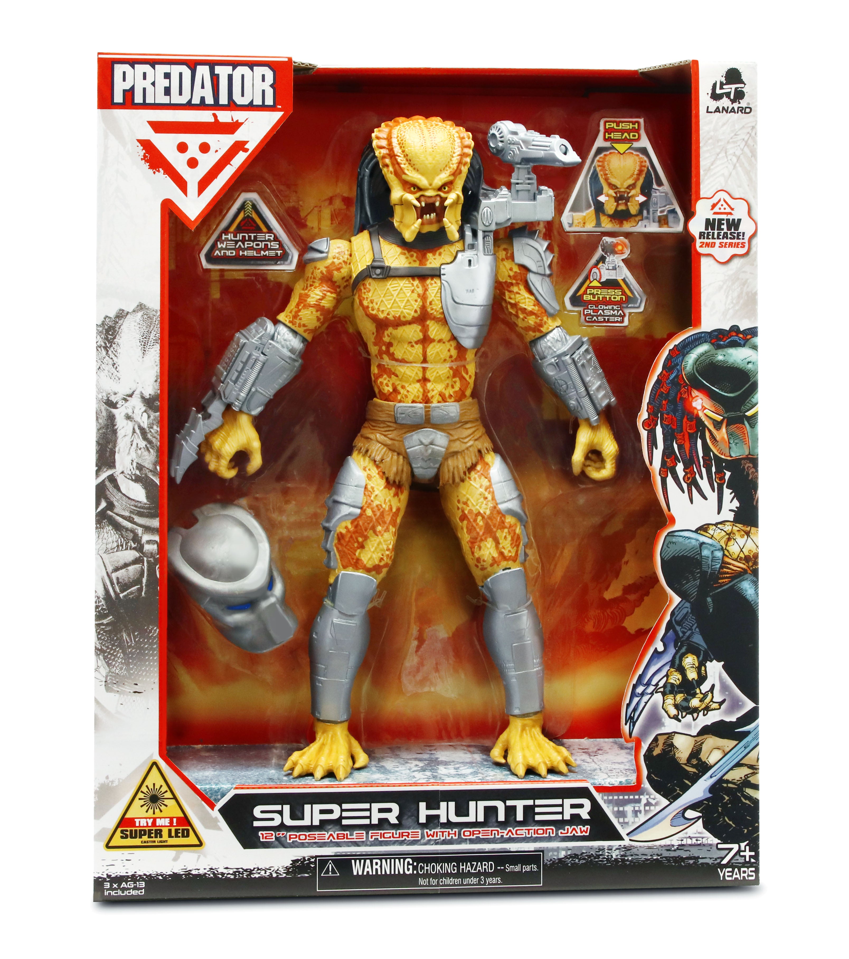 Lanard 12-Inch (30cm) Poseable Super Hunter Predator Action Figure